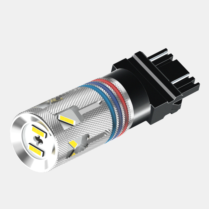 2021 мощный бесплатный образец 8smd 1860 без ошибок переключения со встроенным резистором, задним поворотным сигналом 3157, светодиодная лампа красного цвета