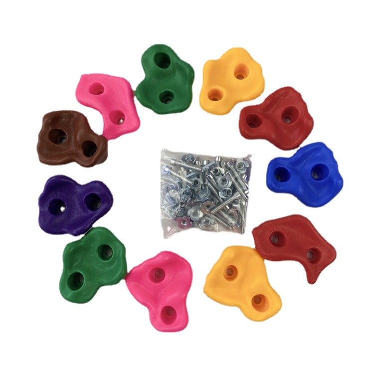 2021 Cheap Climbing Holds Rock Holds Anti-skid Climbing Stones Mounting Hardware Equipment Outdoor Climbing Wall Holds For Kids