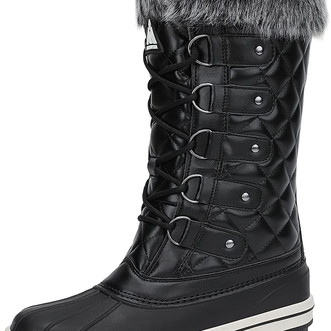 Women's snow boots waterproof leather shoes keep warm high cotton boots for winter