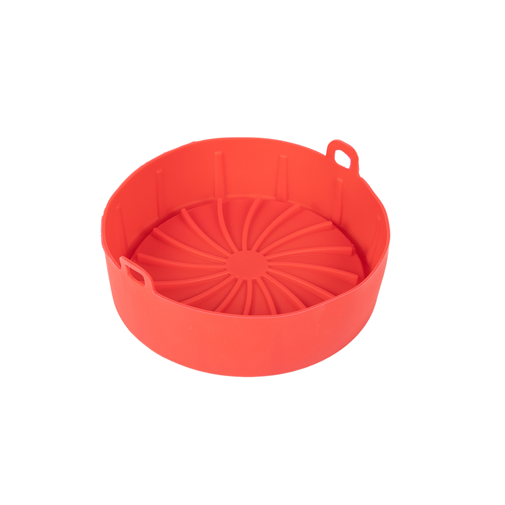 Factory Direct Sale Hot Seller air fryer silicone liners Reusable Air Fryer Silicone Pot Food Grade Tray Baking Dishes Liner