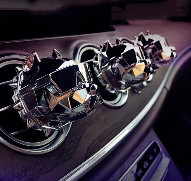 Creative Bulldog Car Air Freshener Auto Cool Box Car Perfume Refill Good Smell Car Fragrance Bulldog Perfume Scent Gift