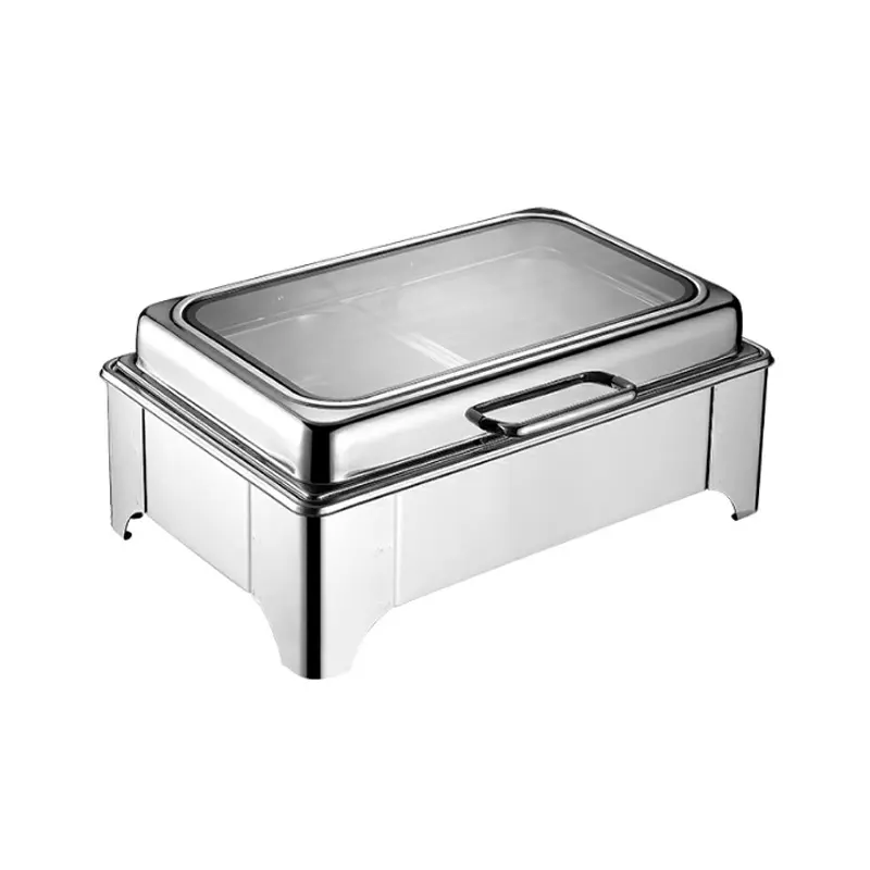 Food Warmer Fuel Oblong Pan Saving Stainless Steel Set Chafing Dish Buffet