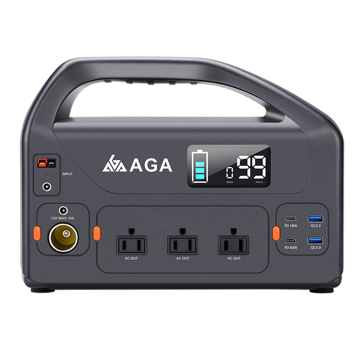 Aga Multifunction Camping Solar Portable Power Station Generator 1000W 500W