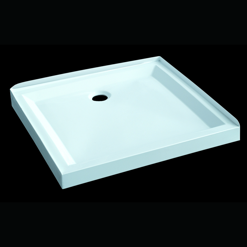 Millen hot sale square ABS motorhome shower tray shower enclosure with tray stone resin shower tray white 800*800*90
