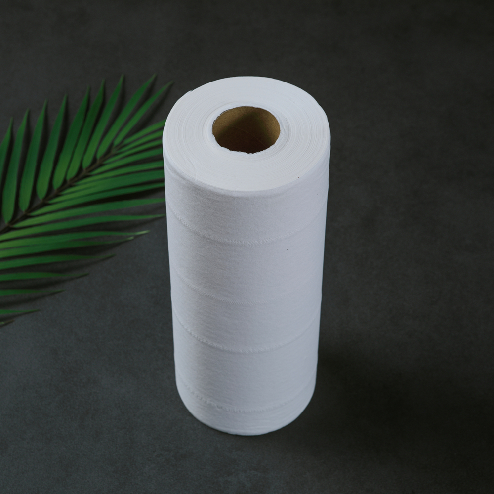 Wholesale Embossed 2 ply Disposable Soft   White Kitchen Cleaning Paper Towels with 2 Rolls