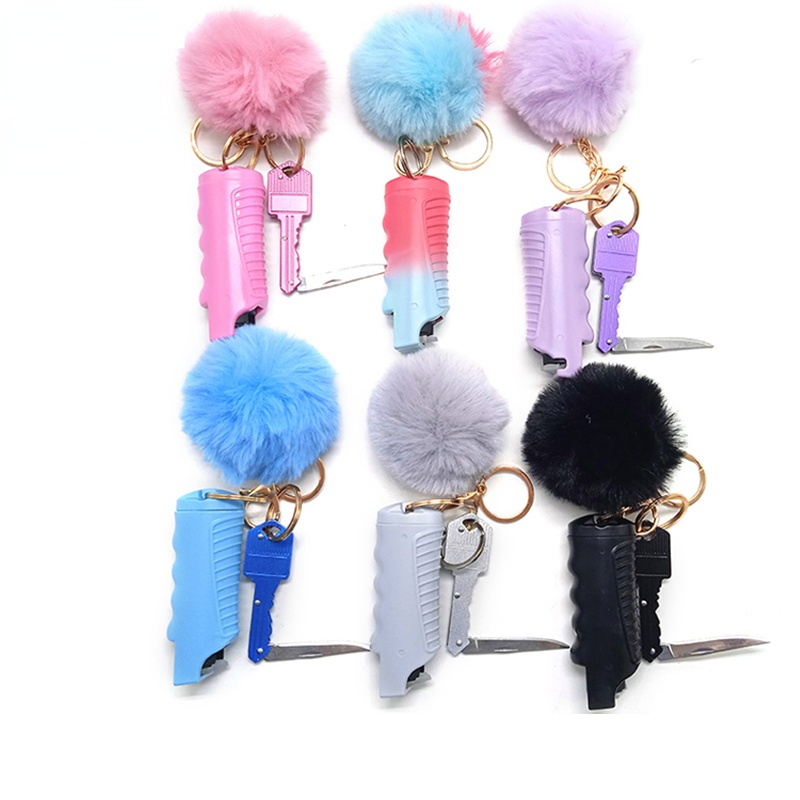 Wholesale Cute Self Defence Defense Mini Pepper Spray 20Ml Gun Keychain For Women Sale Holder Bottles Bulk gas pimienta
