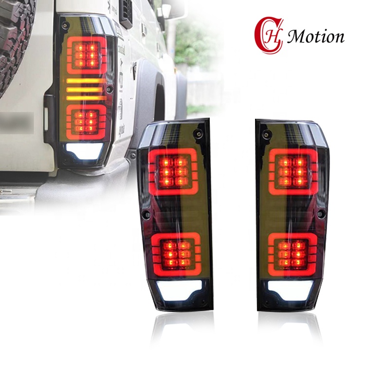 HCmotion завод Запуск анимации DRL Machito Zo Reken J70 задний фонарь Полный светодиод 1984-2021 задние фонари для Toyota Land Cruiser