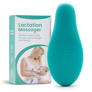 Factory New Design Electric Breast Massager Vibrator Machine Heat Warming Lactation Breast Massager For Breastfeeding