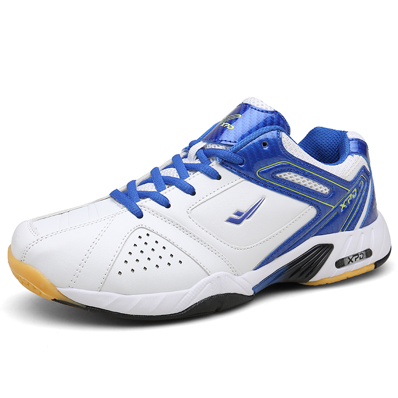 Professional Badminton Table Tennis Shock Absorption Pu Shoes For Man And Woman
