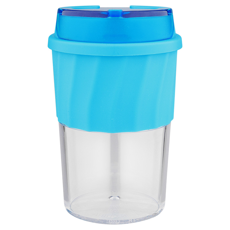 Factory Customized 300ml BPA-free Minimalist design high quality coffee custom mugs tritan bottle with silicone cup holder
