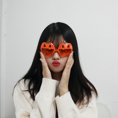 Hot Sale Halloween Decoration Eyeglasses Halloween Glitter Party Glasses Pumpkin Glasses Frames for Parties