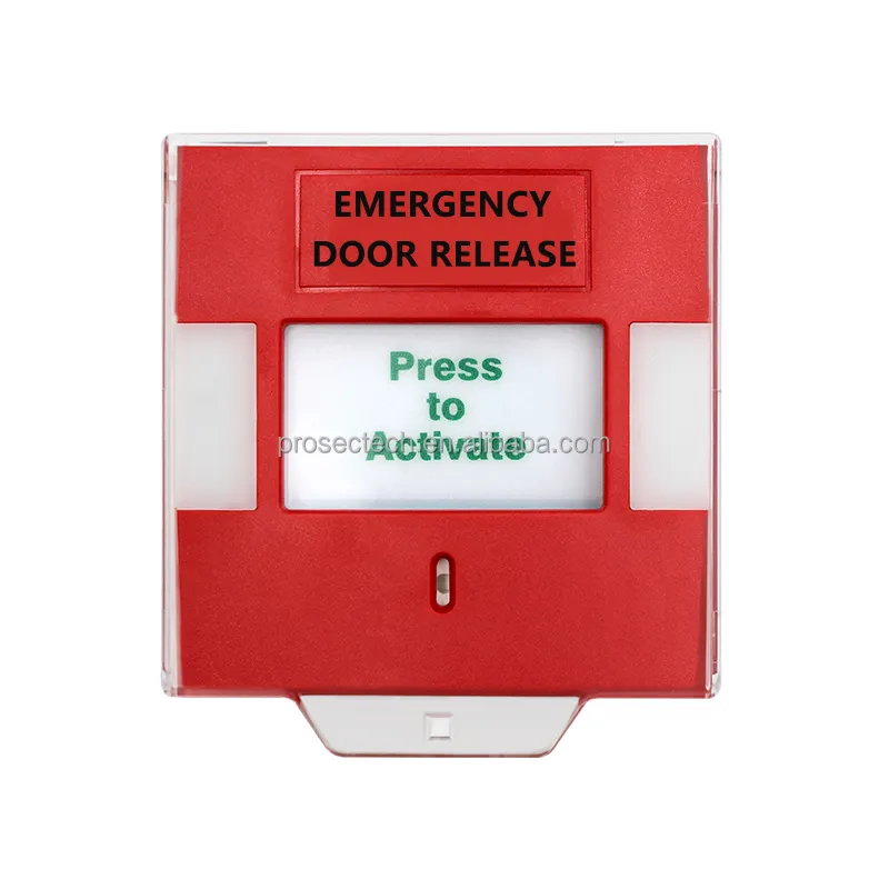 Factory Price LED Indication Key Reset Fire Alarm Emergency Push Button Resettable Break Glass Manual Call Point With Led buzzer