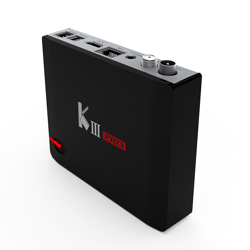 MECOOL KIII PRO 3 ГБ ОЗУ двойной WiFi 1000M 4K S912 Восьмиядерный S2 T2 4K комбинированный ТВ приставка спутниковый ТВ приемник