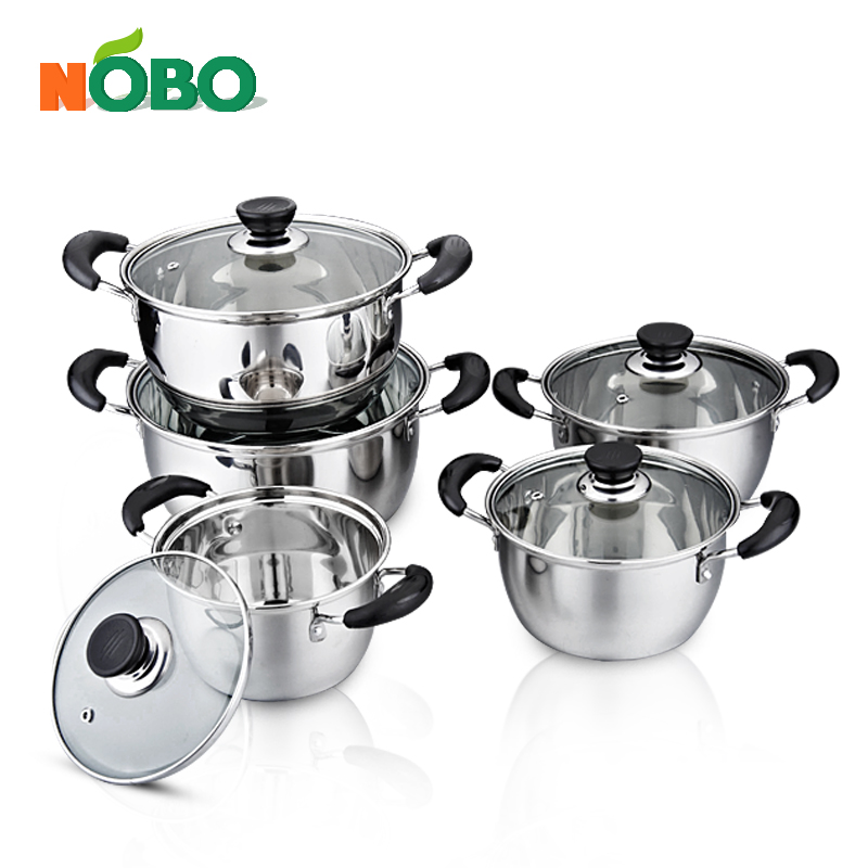 NOBO кастрюля из нержавеющей стали для приготовления пищи фабричная поставка кухонная посуда