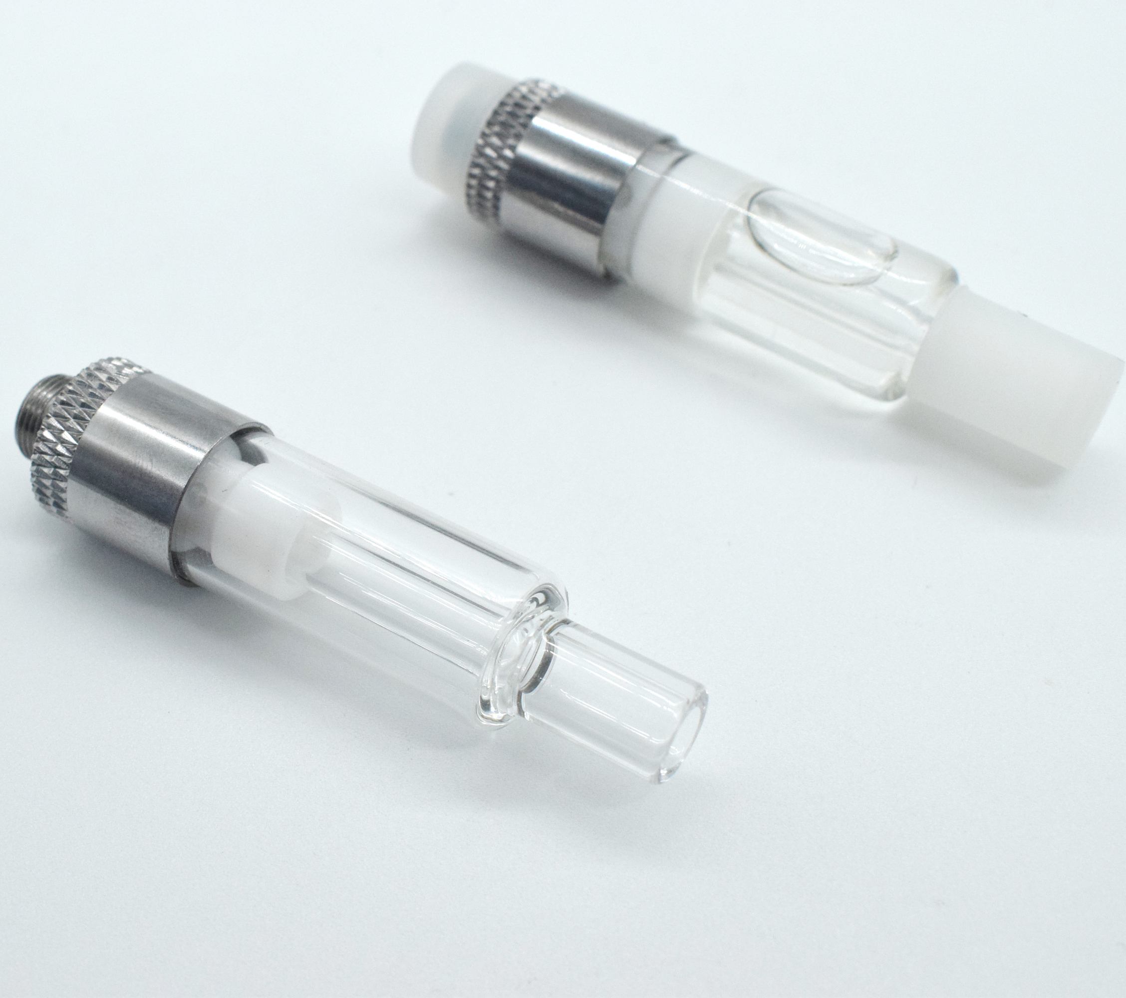 510 Thread Vape Tanks Empty 0.5ml 1ml CBD Cart Full Glass Cartridge