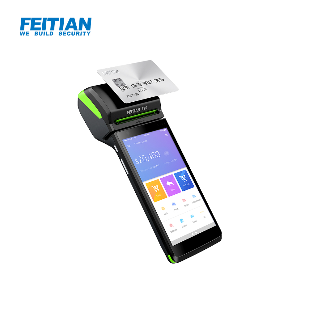 Android Smart pos-терминал для контактных, бесконтактных и qr-кодов оплаты-F20