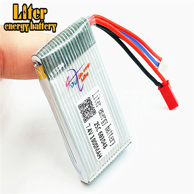 603048 7,4 V 1000 mah 25C Литий-полимерная батарея 7,4 JST Plug 7,4 V 1000 Mah 2S для MJXRC X600 F46 X601H JXD391V стандартная батарея для самолета