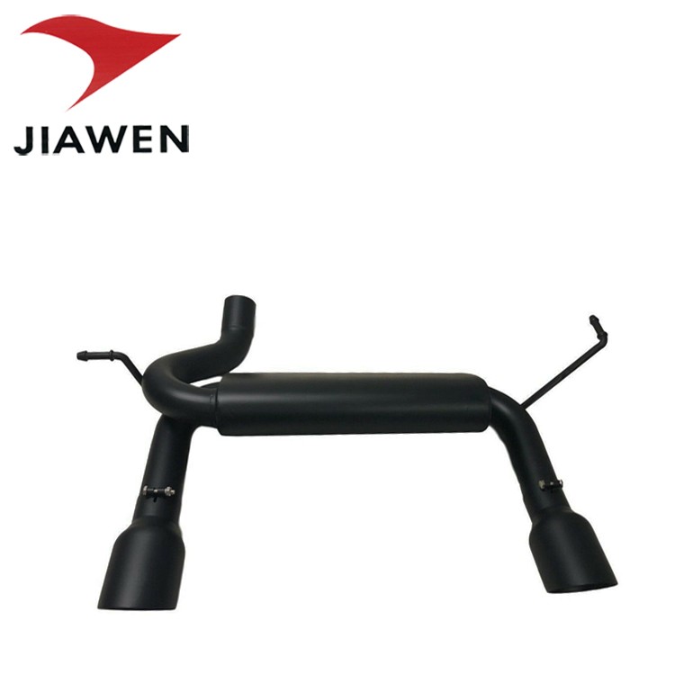 Matte Black Dual CatBack Exhaust Muffler System 24DR POWDER COATED EXHAUST for J**p Wr**gl** JK