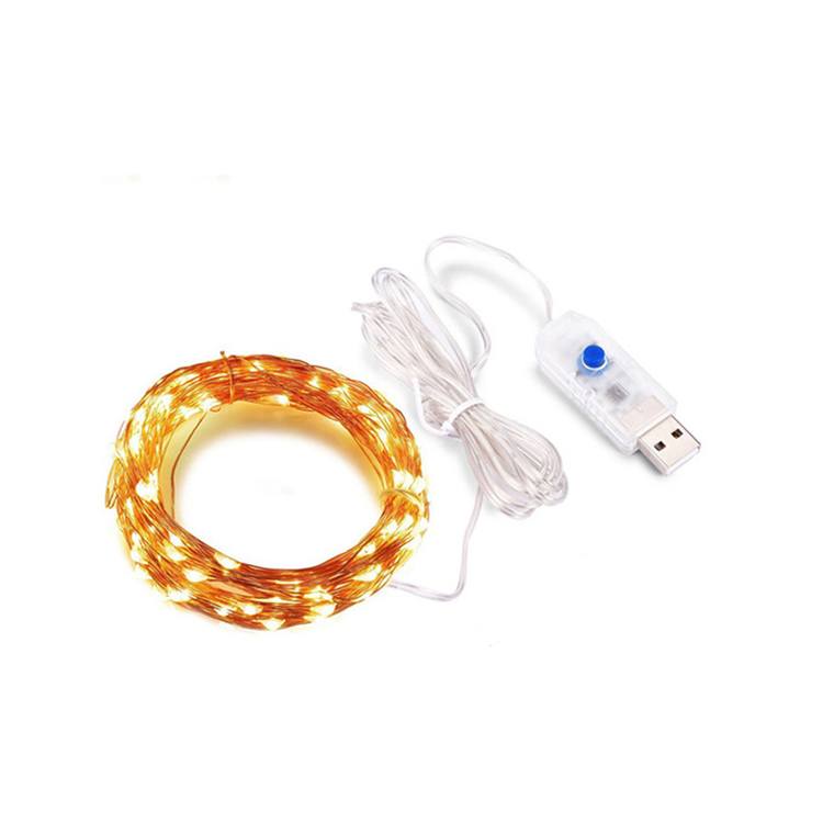 Outdoor Waterproof High Temperature Resistance 8 Mode Copper Wire Decoration String Light