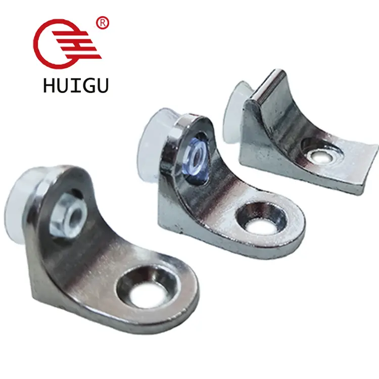 HUIGU Hardware Chrome Glass Shelf Support