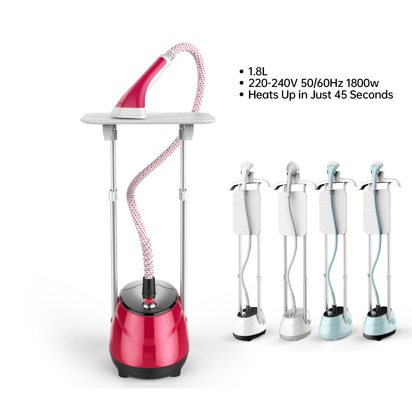 2000W Steam Ironing Machine Household Vertical Stand Garment Steamer