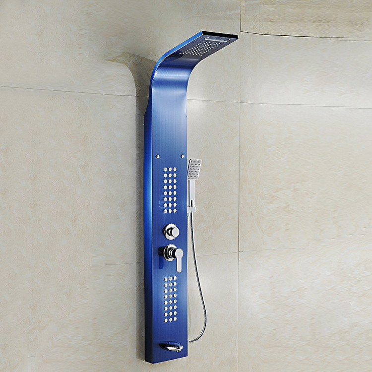 304 stainless steel shower screen European titanium five-control shower screen shower set