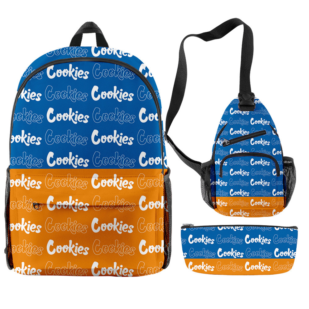Amazon 3 шт. печенье 3D сигары рюкзак для мальчиков и мужчин Mochilas пользовательские печенье печать ноутбука через плечо школьная сумка для оптовой торговли