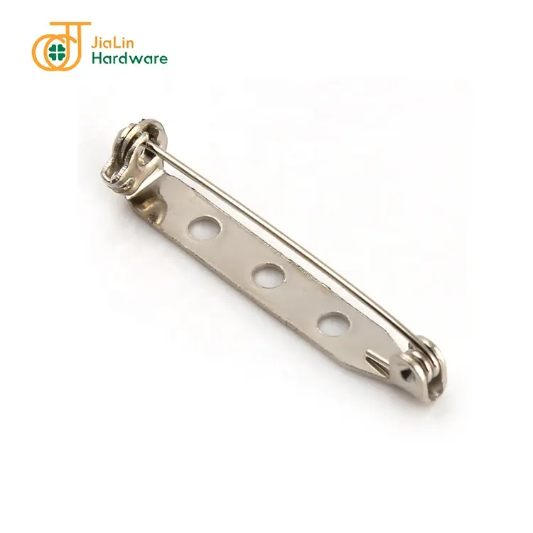 Metal crafts 32mm iron locking badge safety pins brooch pin diy