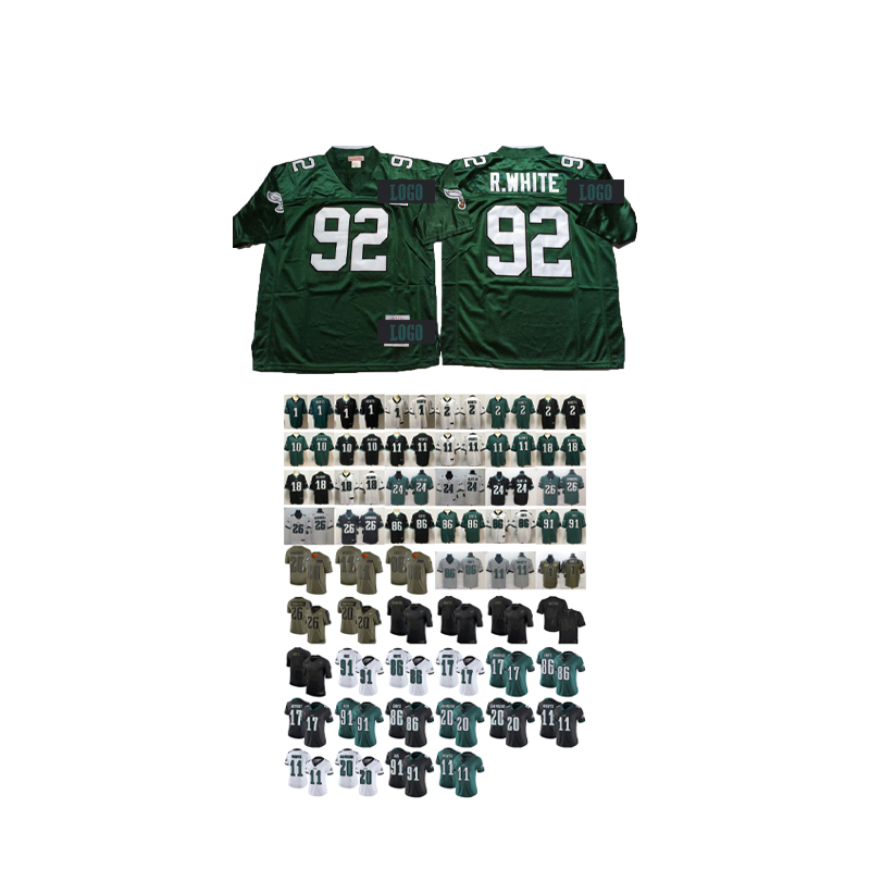 Дропшиппинг возврат 92 reggie белый 10 desean jackson 86 zach ertz США футболка