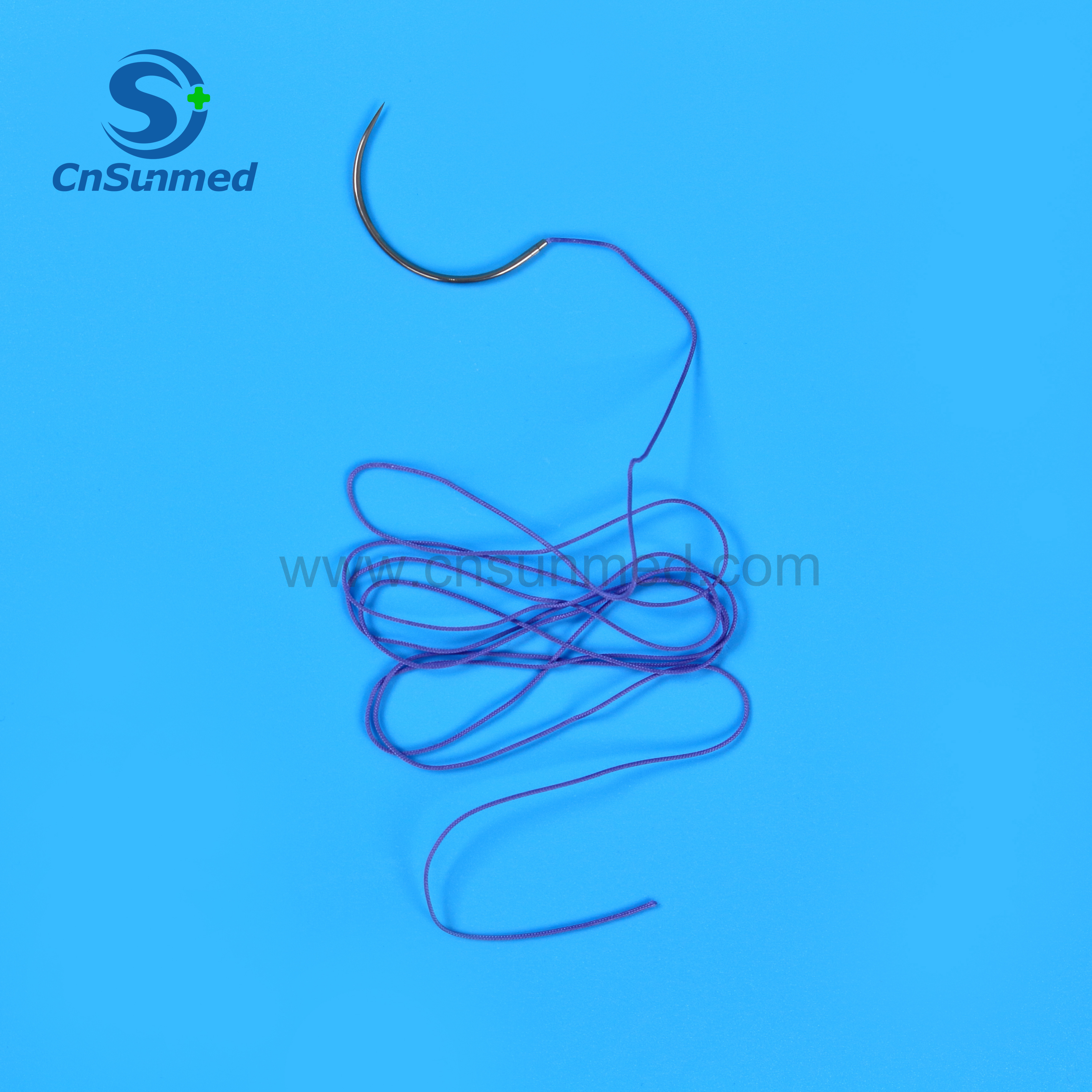 PGA USP5/0 75cm 1/2circle round bodied 16mm surgical suture polyglycolic acid medical absorbable sterile