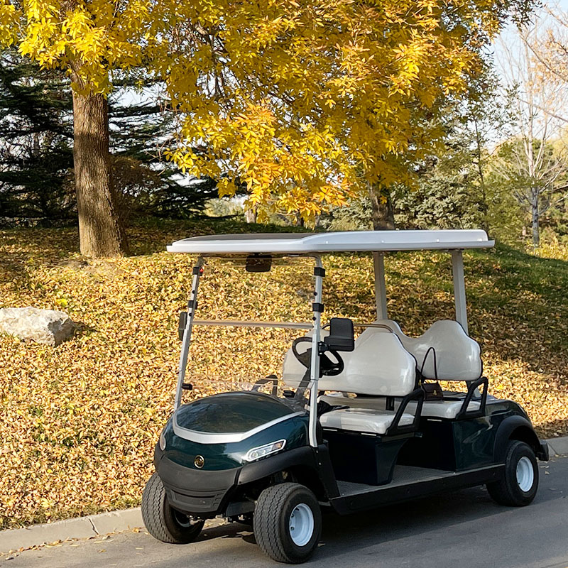 LIFETIME WARRANTY FRAME Free 410W solar panel system and CATL LFP battery ASPP motor on 4 seat electric golf cart club car for