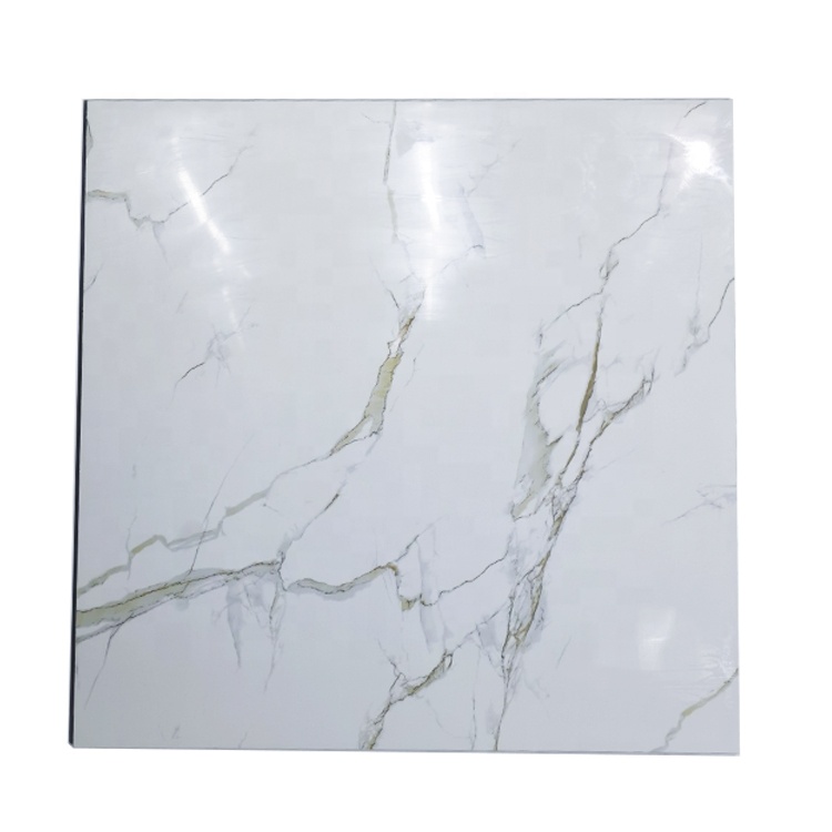 Hot sale gloss white ceramic porcelanto porcelain floor tiles white rustic tile
