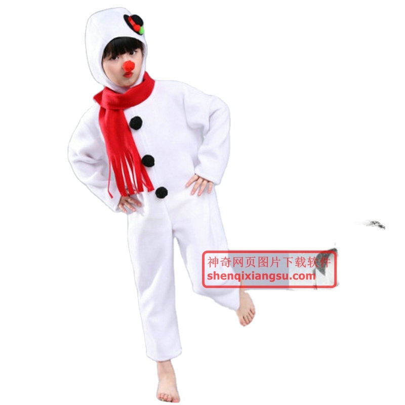 Christmas boy snowman costume stage performance costume party costume
