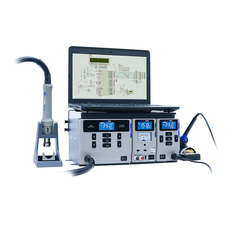 Внимание MS-300 3 в 1 цифровой SMD паяльная станция сварочное оборудование BGA паяльная станция