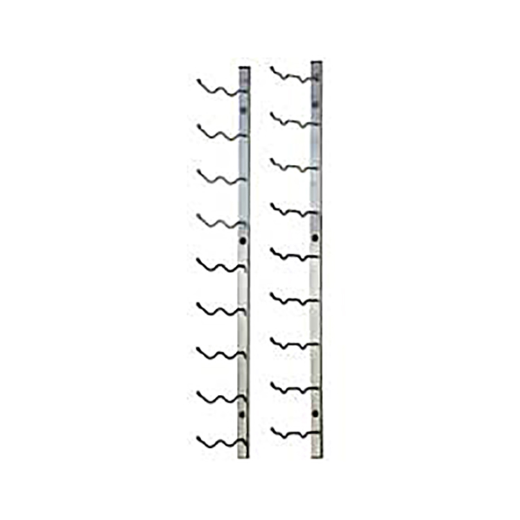 24 bottle decorative stainless steel metal wine rack wall mounted