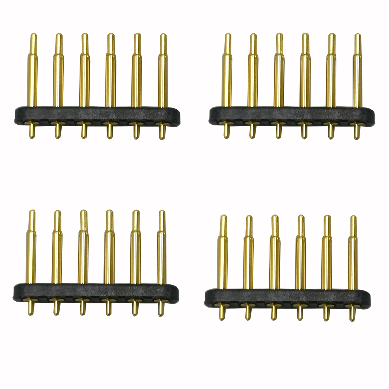 6P Pogo pin Spring-Loaded Connector Pogo Pin connector 6P Pogo Pin connector solder pin