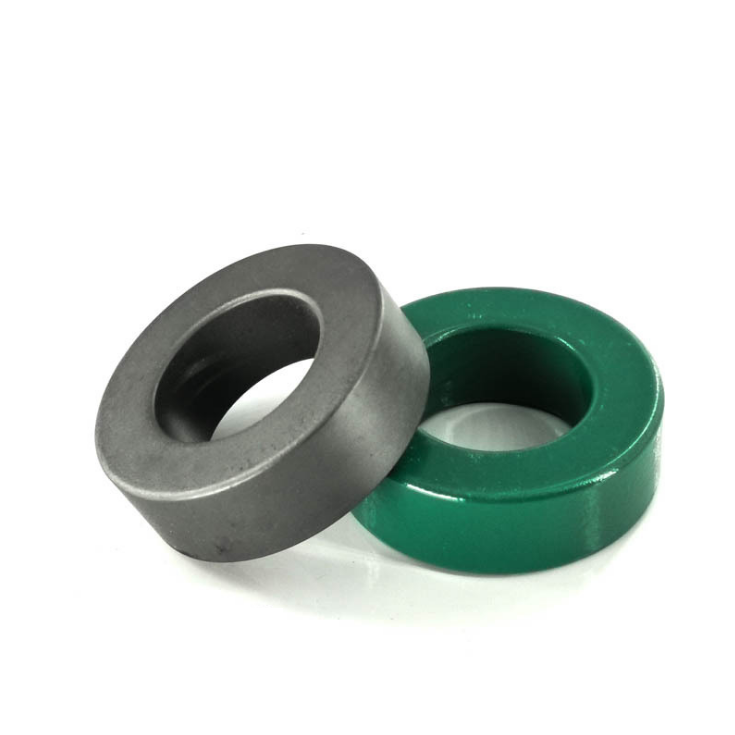 Hign Initial Permeability Green Spraying Mn Zn Ferrite Toroidal Core