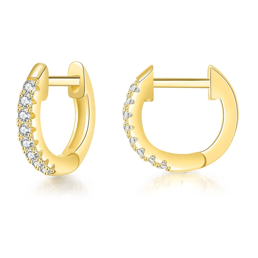 Женские круглые серьги-кольца Aretes De Moda, новый дизайн 2021 года, покрытые золотом 14 карат, с фианитами