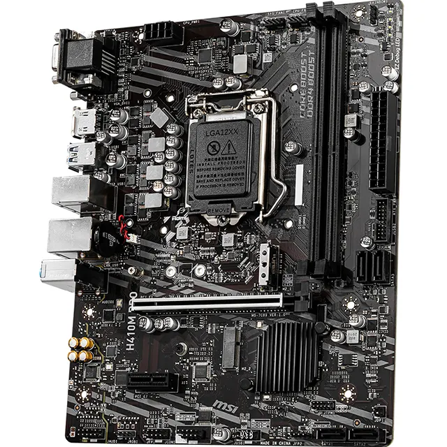 For MSI H410M PRO ddr4 computer gaming motherboard lga 1200 support cpu intel H410 msi pc main board