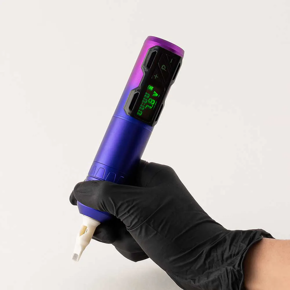 EZ Tattoo 4.0mm Stroke Gradients Color Ombre Portex Generation 2S Rechargeable Portable Wireless Mini Tattoo Pen Machine