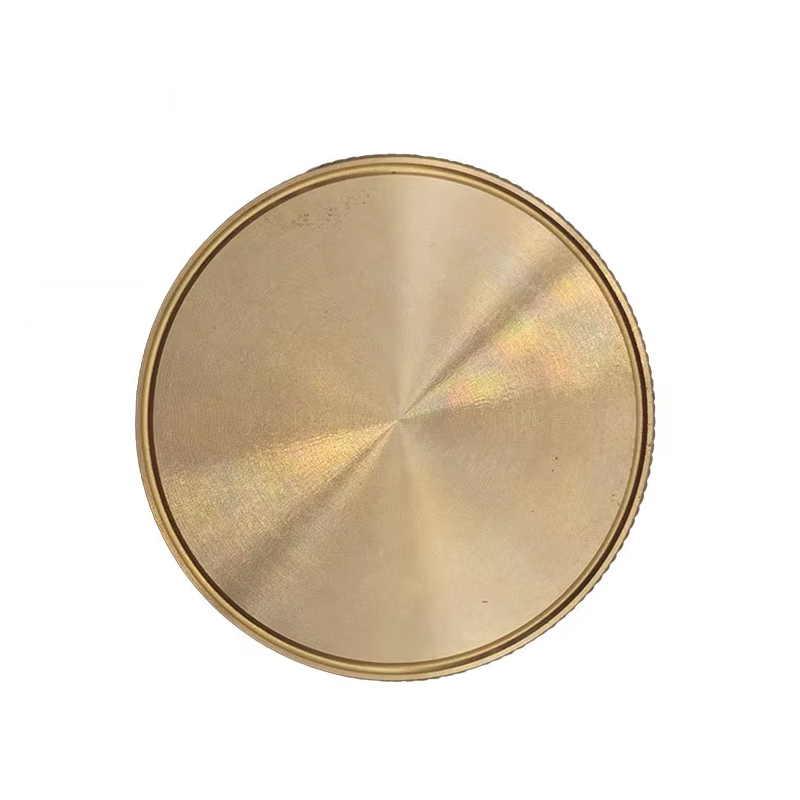 Solid Brass 30 mm 40 mm & 50 mm Coins for Engraving Clear Plastic Case Metal Crafts