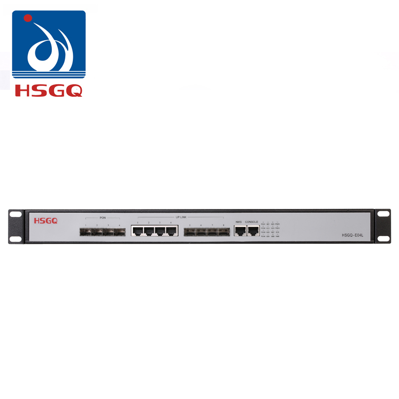 HSGQ-E04L Оптическое волокно Triple play FTTB FTTH 1U 4 порта EPON OLT оборудование цена в Бангладеш