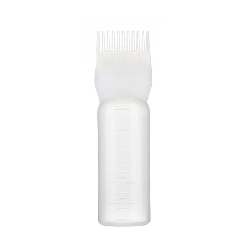 Beauty Salon Hair Coloring Dye Dispensing Oil Applicator Bottle Hair Dye Oil Applicator With Comb Brush