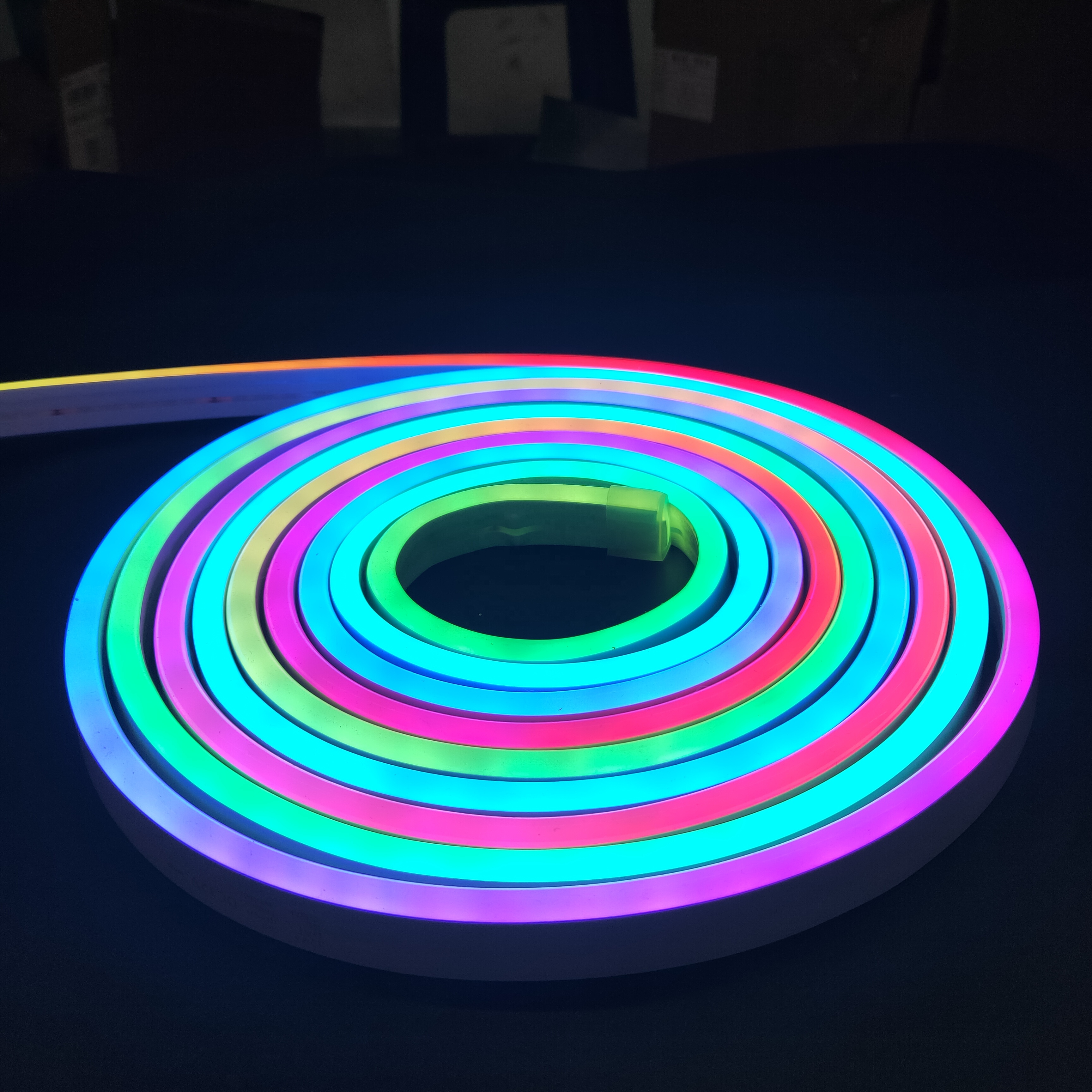 Модифицируемая RGB силиконовая неоновая лента, световой шнур, водонепроницаемый DC12V RGB IP67