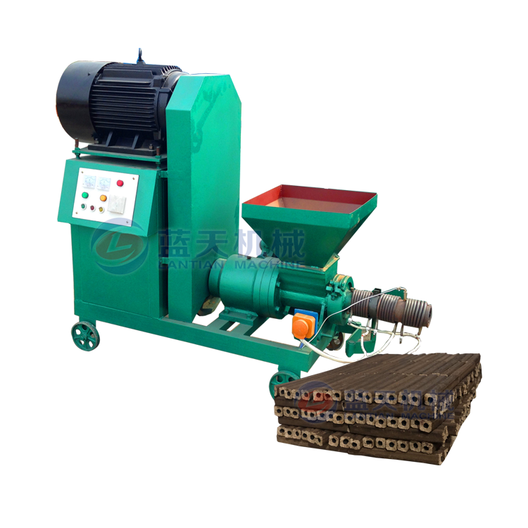 Diesel engine biomass sawdust briquette forming machine
