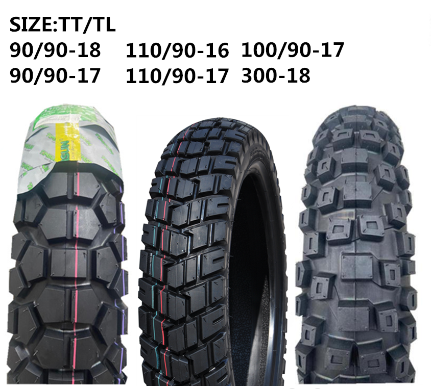 Бескамерная шина для мотоцикла 90/90-18 90/90-17 110/90-16 110/90-17 100/90-17 с 3 новыми популярными моделями (собственный завод)