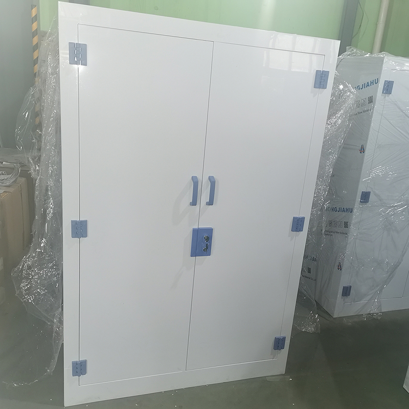 ZOYET 45 gallon PP Corrosive laboratory chemical storage cabinet with PP shelves