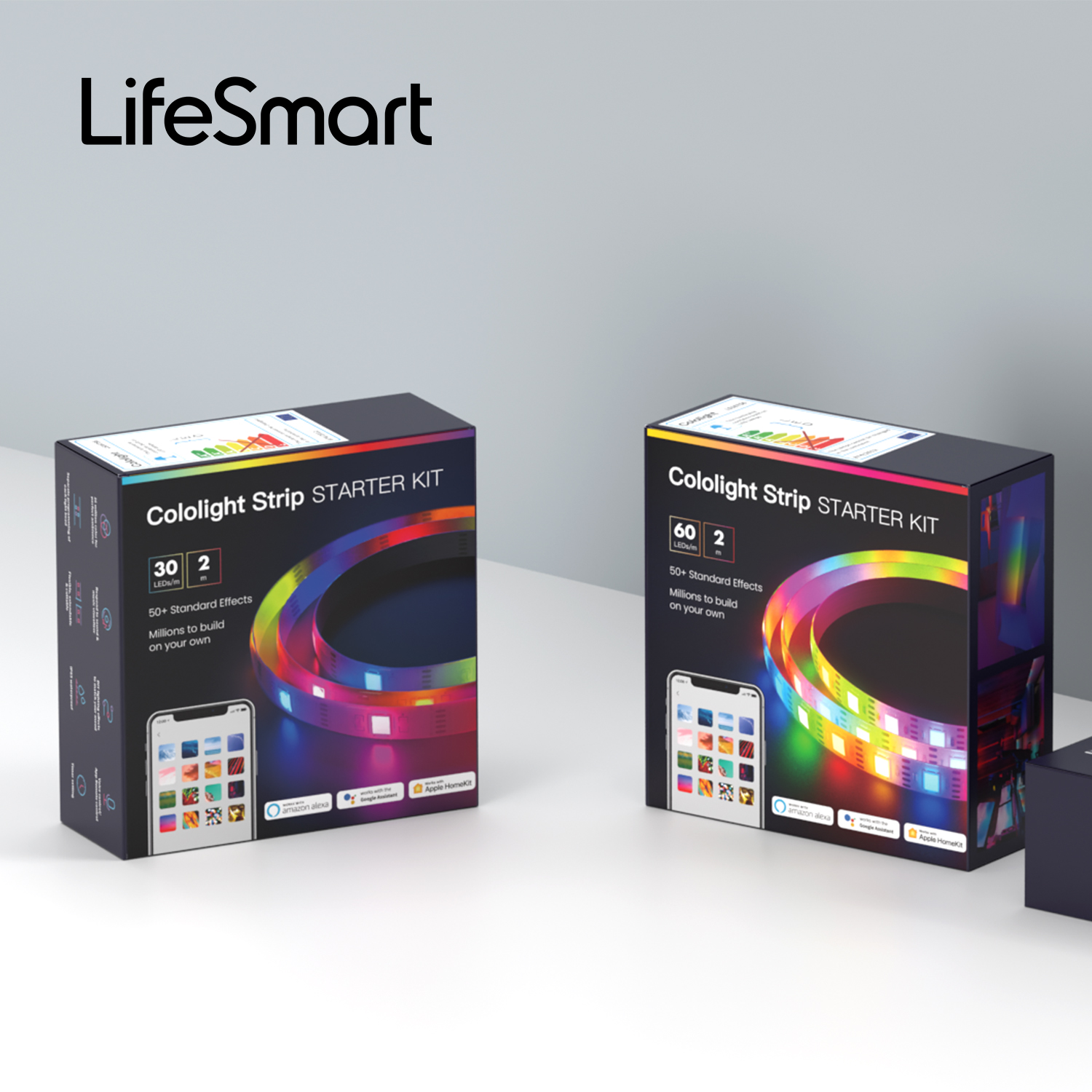 Цветная светодиодная лента LifeSmart для Хэллоуина, декоративное освещение IP65, светодиоды RGB 5 В, работает с Apple Homekit