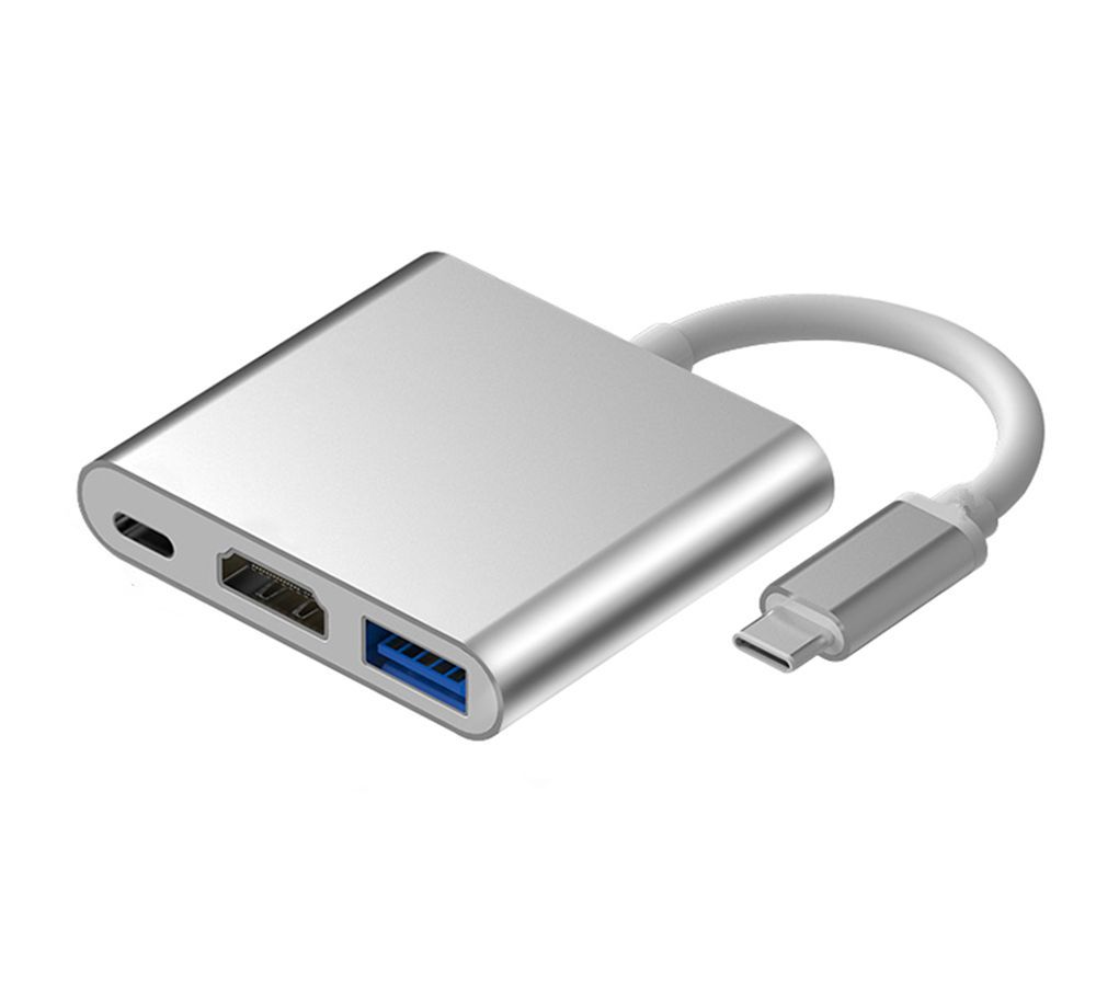 3 в 1 мини-адаптер цифровой AV 4K 1080P Тип C Hdmi и USB 3,0 и PD адаптер конвертер для мультимедиа