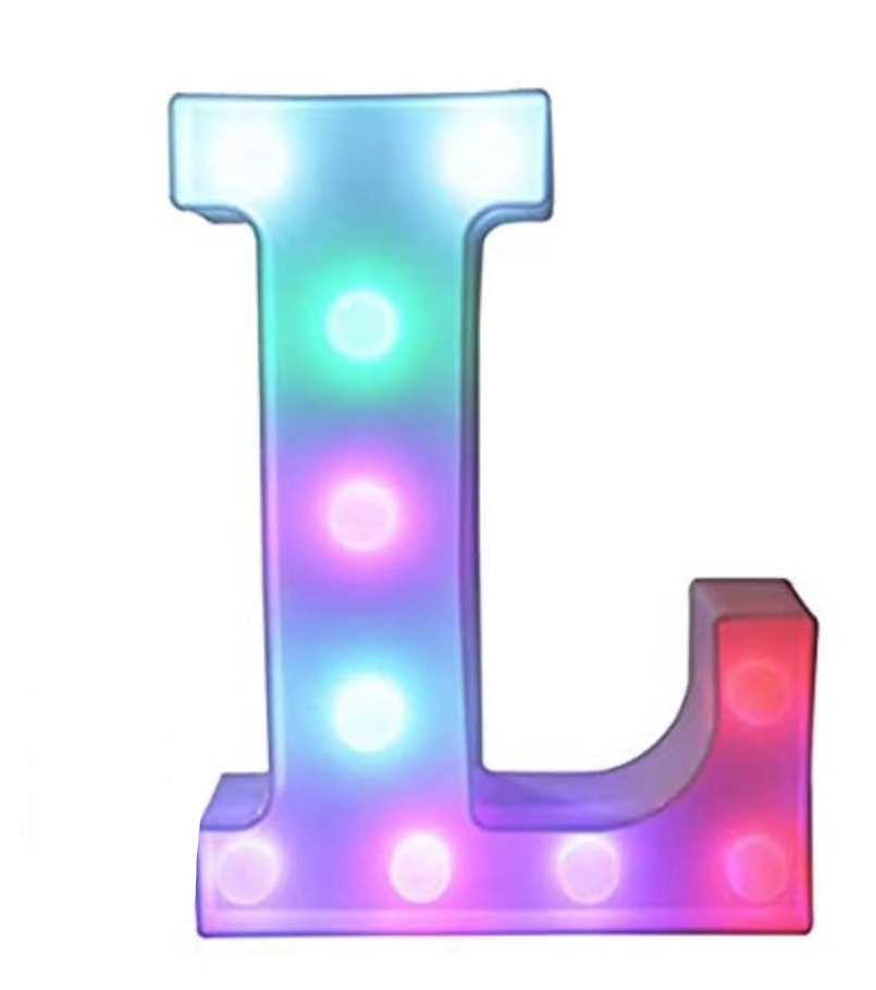 Led Letter Lamps Light Colors Changing Colorful Led Letter Light